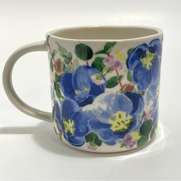 Anthropologie Dawn Floral Monogram Mug " E " - Picture 2 of 4